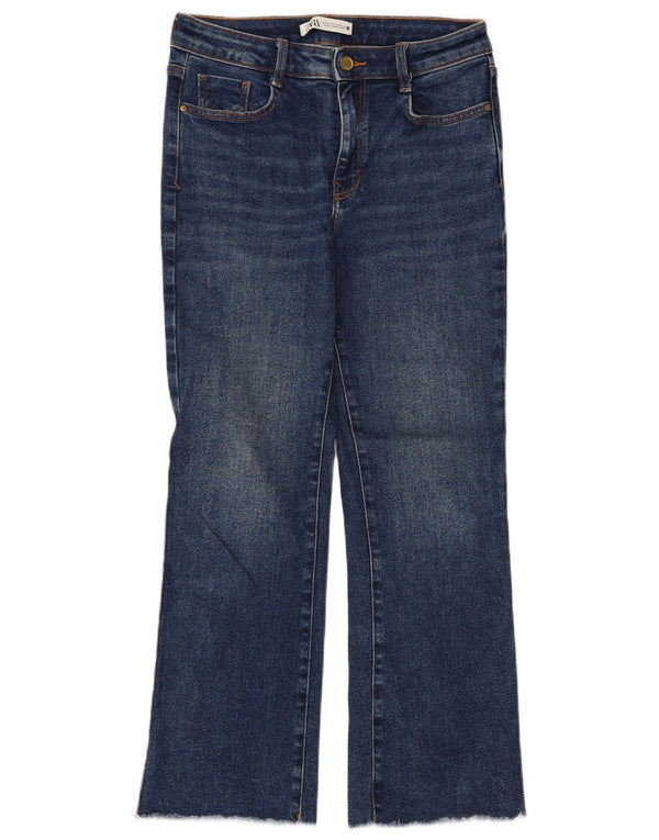 Calça jeans feminina Zara Bootcut EU 36 XS W26 L26 azul