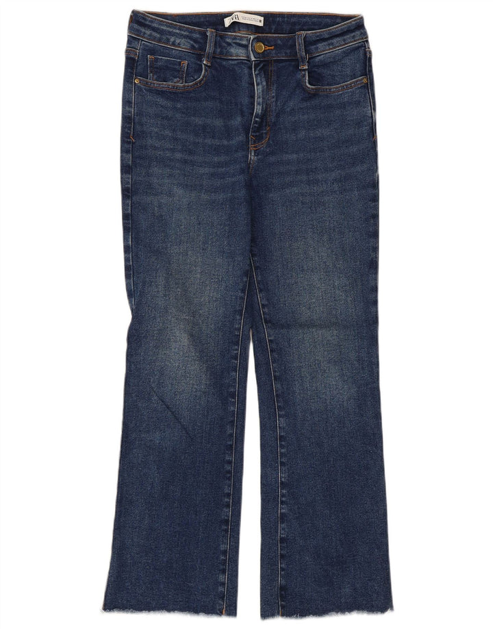Calça jeans feminina Zara Bootcut EU 36 XS W26 L26 azul