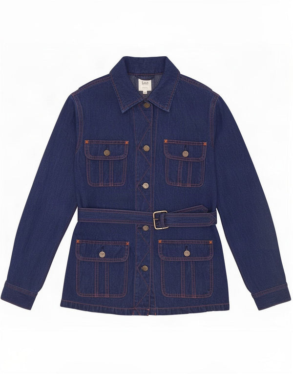 Lee Womens Denim Jacket UK 6 XS Blue