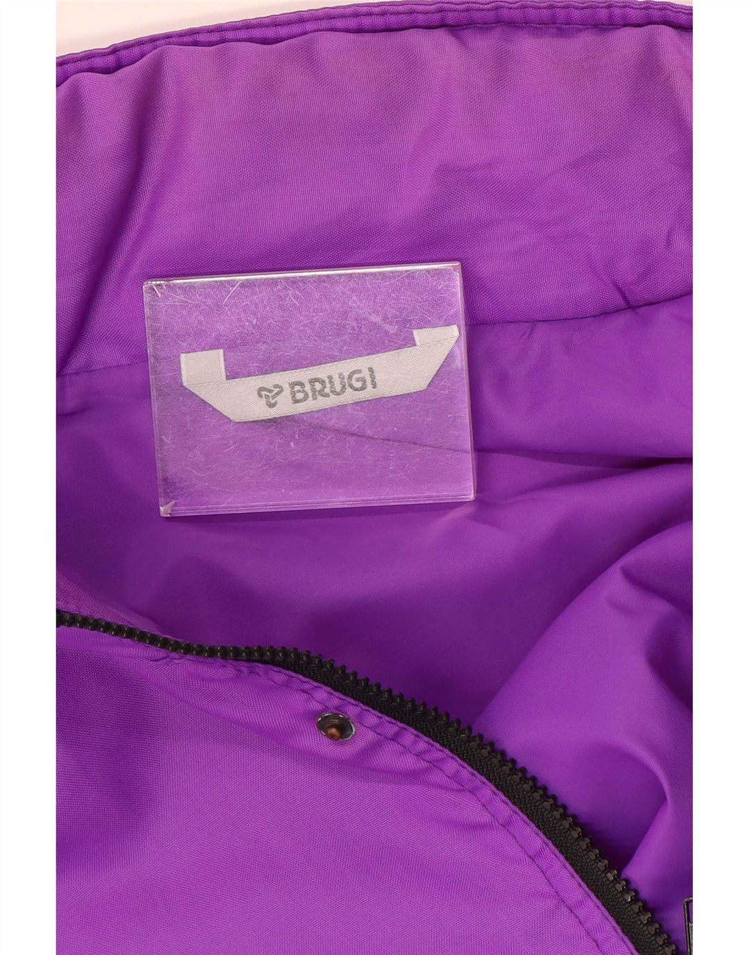 Jaqueta de chuva masculina Brugi UK 44 2XL roxo Colourblock poliéster