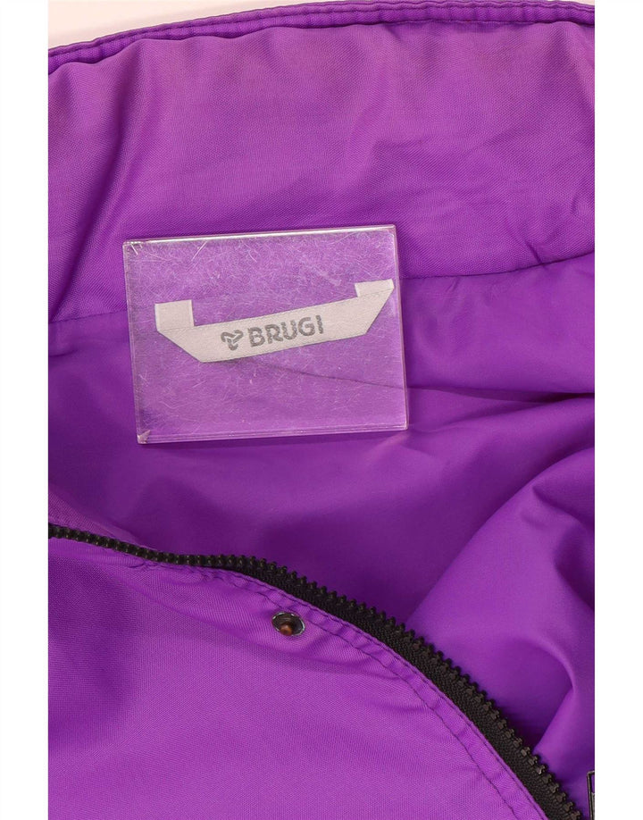 Jaqueta de chuva masculina Brugi UK 44 2XL roxo Colourblock poliéster