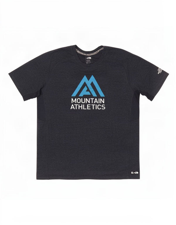 The North Face Mens Graphic T-Shirt Top Medium Navy Blue Cotton