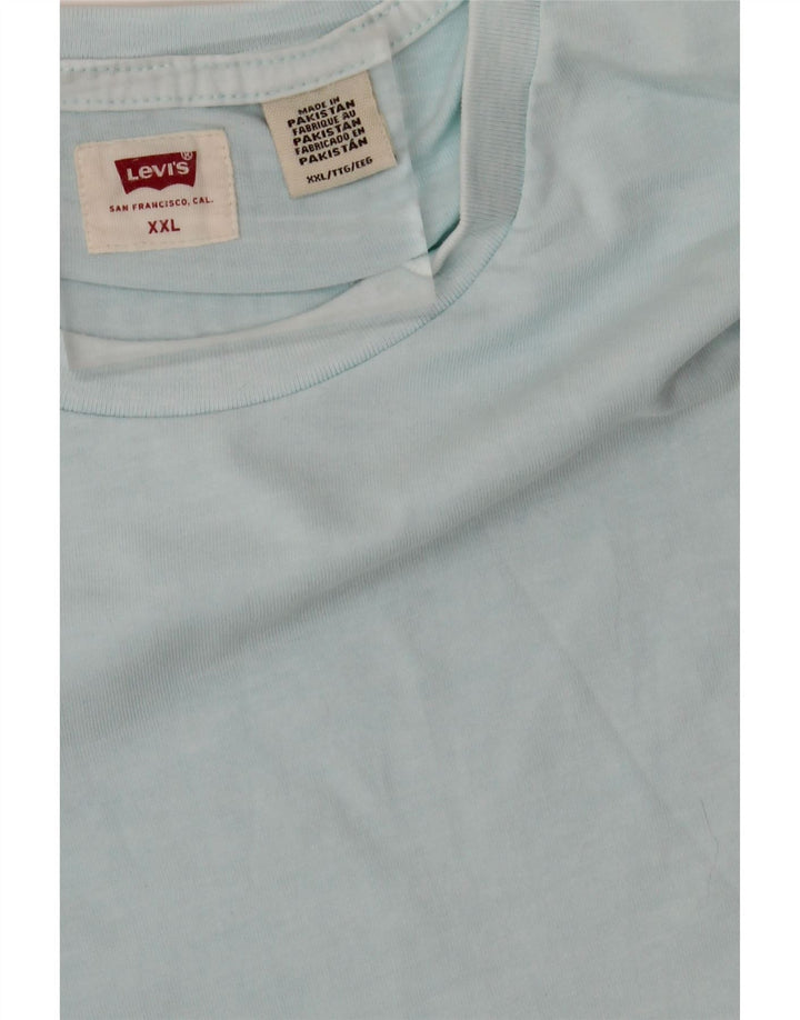 Camiseta masculina LEVI'S Top 2XL algodão azul