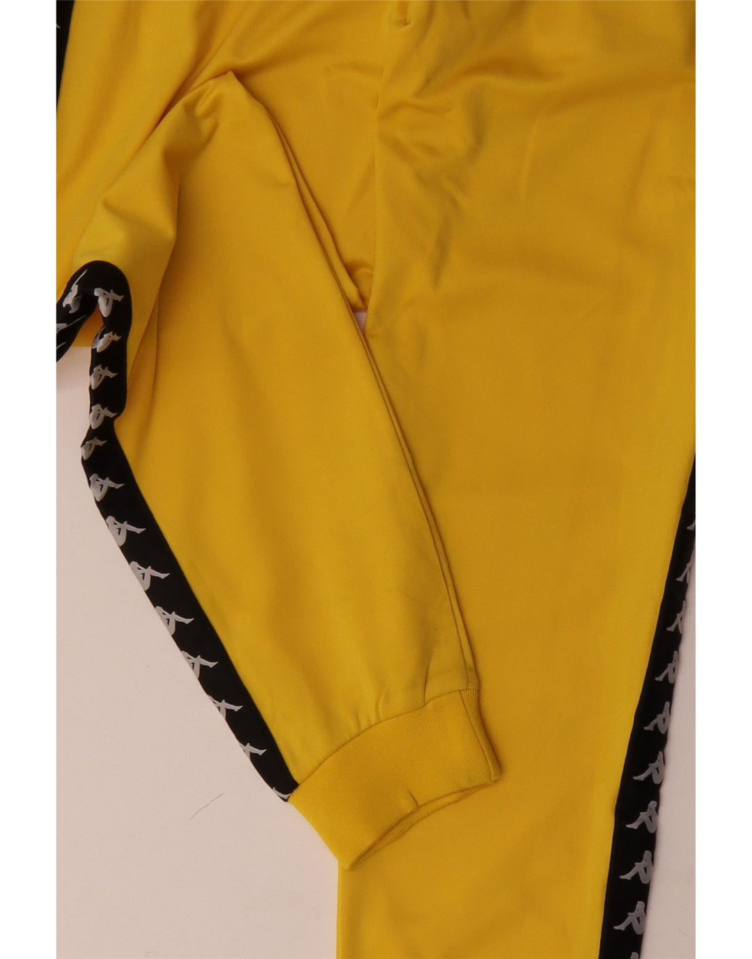 KAPPA Calça de treino masculina gráfica Joggers XL amarelo colorblock
