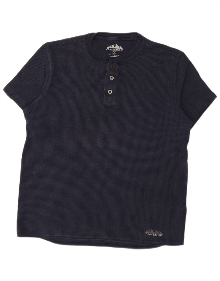 Camiseta masculina EDDIE BAUER Top médio algodão azul marinho