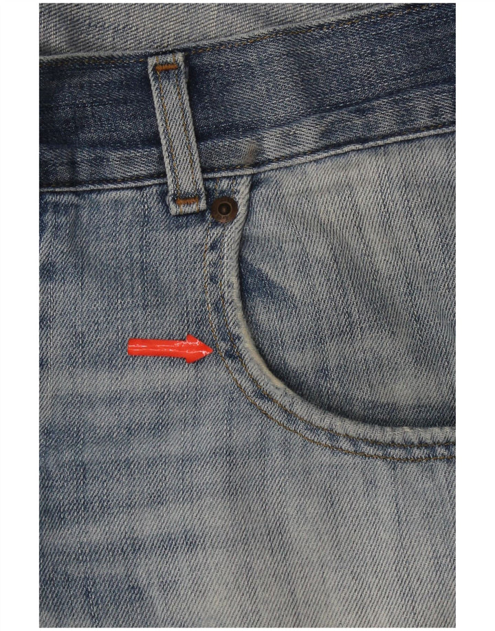 Bermuda jeans masculina Lee W34 grande algodão azul