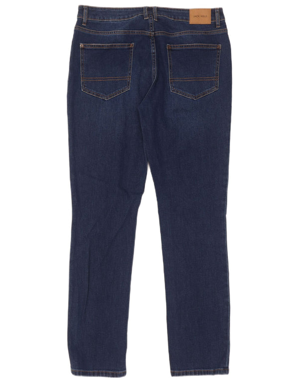 Jack Wills Mens Jeans Slim W32 L34 Azul Marinho Algodão