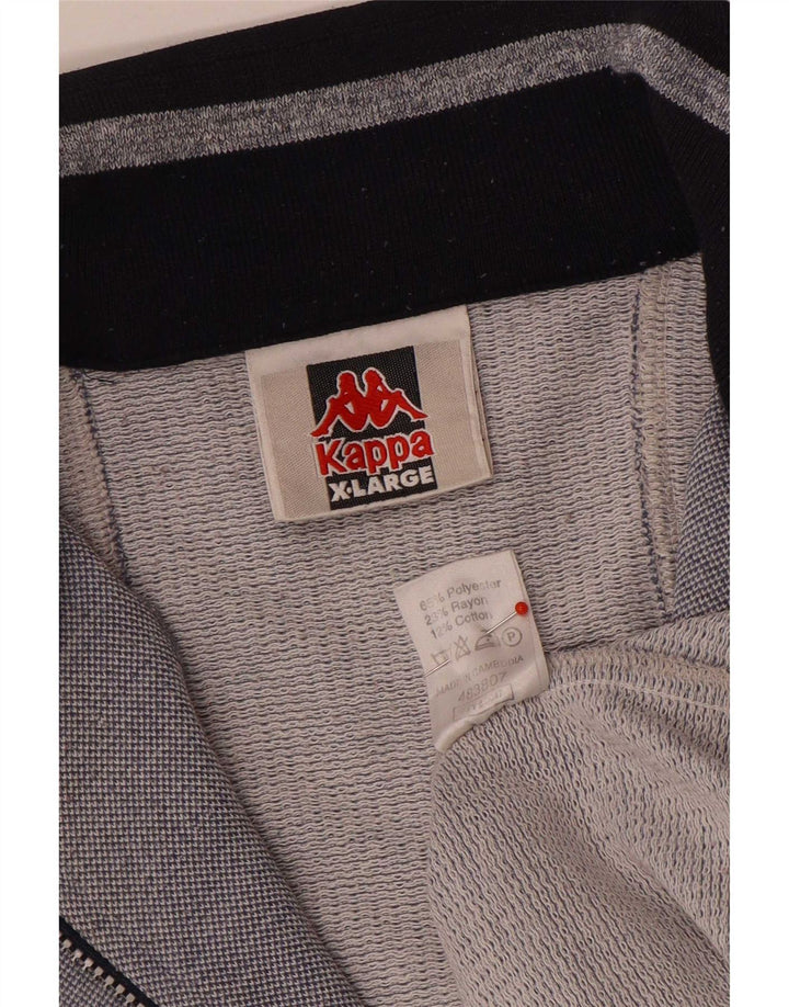 Jaqueta Kappa Mens Graphic Tracksuit XL Cinza Poliéster