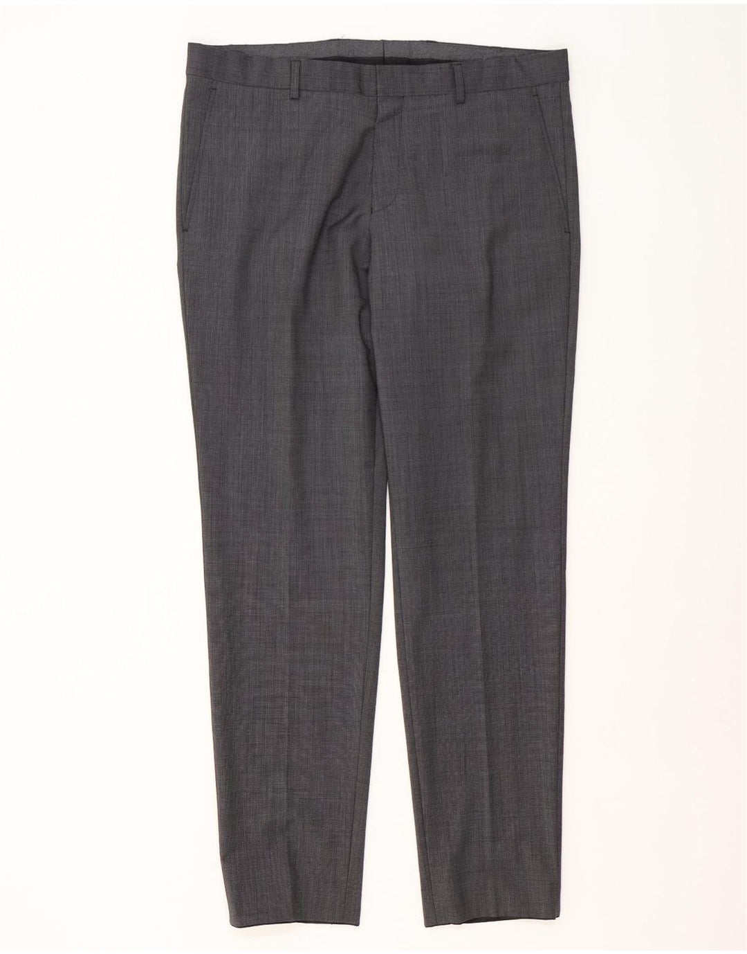 Terno masculino S.Oliver com 2 botões UK 46 3XL W38 L32 poliéster cinza