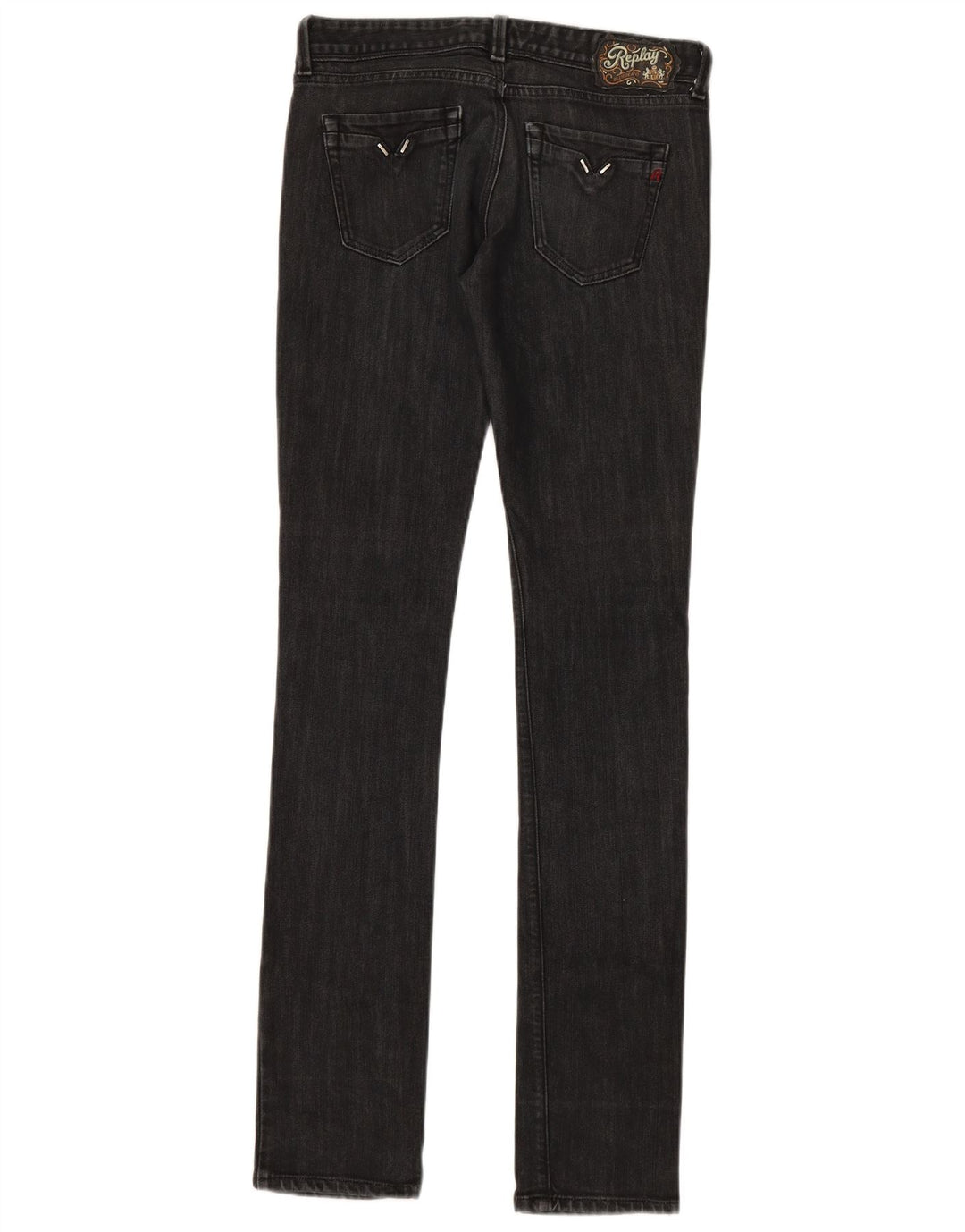 REPLAY Jeans Blondy Slim Feminino W28 L34 Algodão Cinza