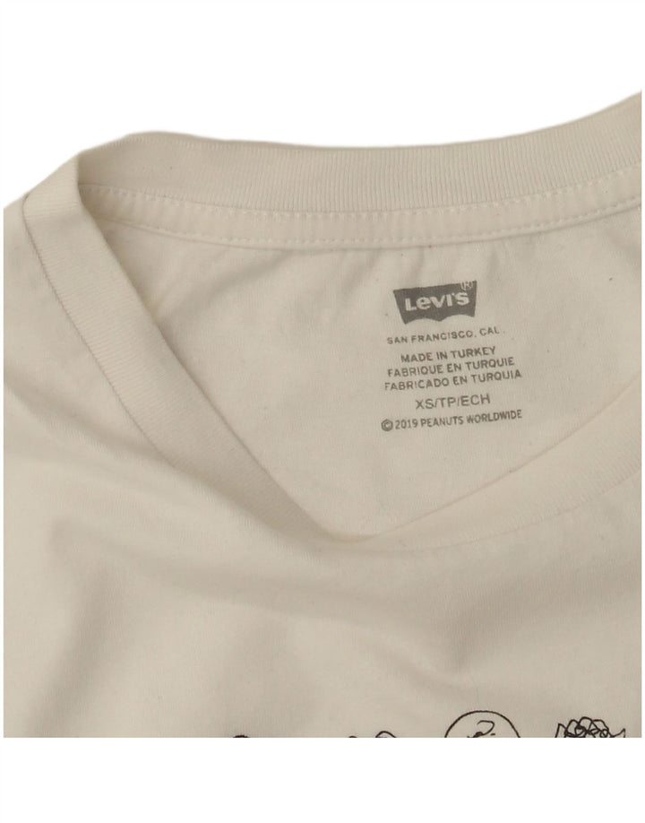 Camiseta feminina Levi's Peanuts Graphic UK 6 XS Branco
