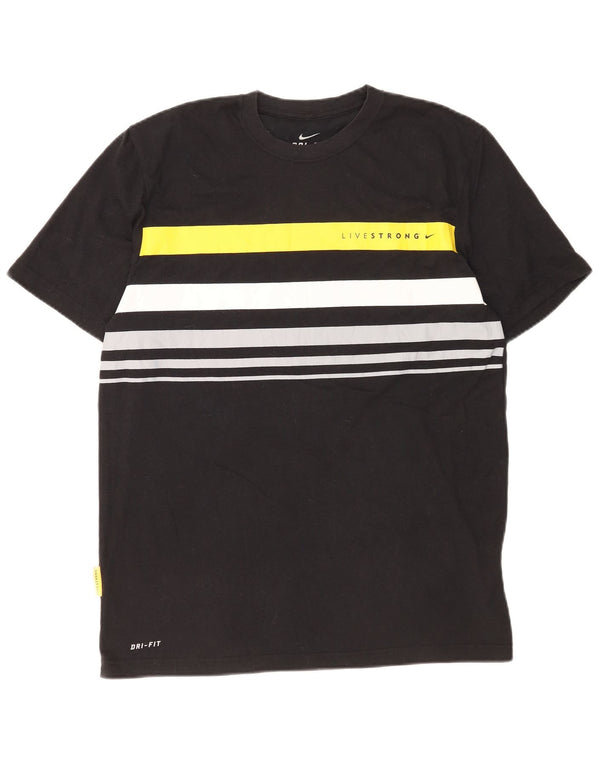 Camiseta Nike Masculina Dri Fit Top Grande Preto Colorblock Poliéster