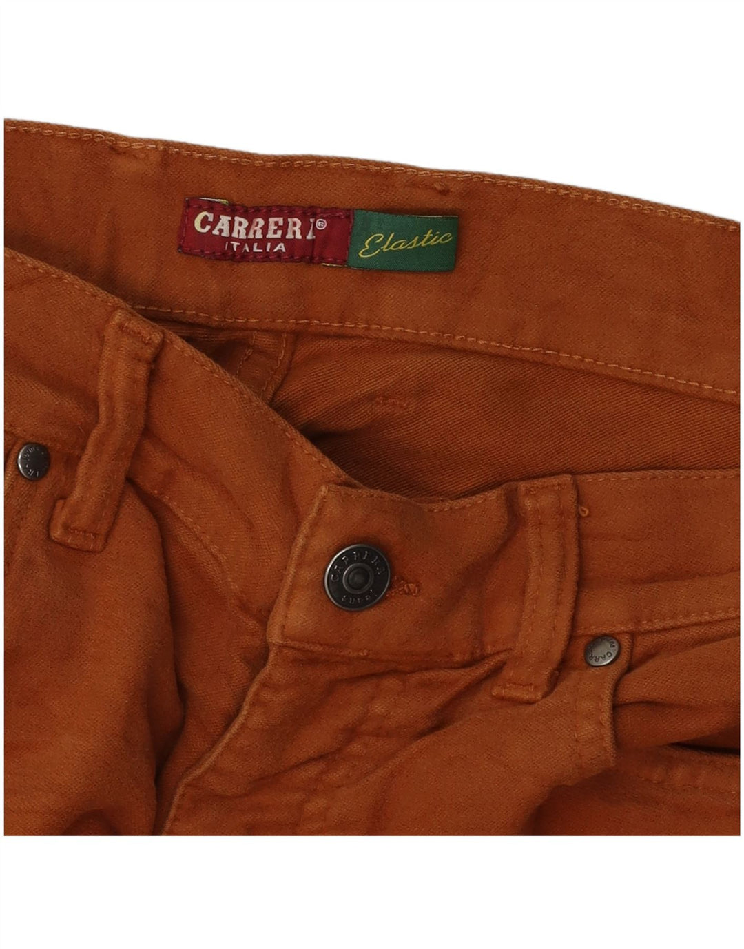 Calça masculina elástica slim casual CARRERA W36 L34 marrom