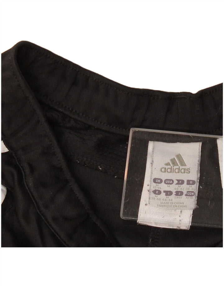 Adidas Womens Graphic Tracksuit Calças UK 12/14 Médio Preto Poliéster