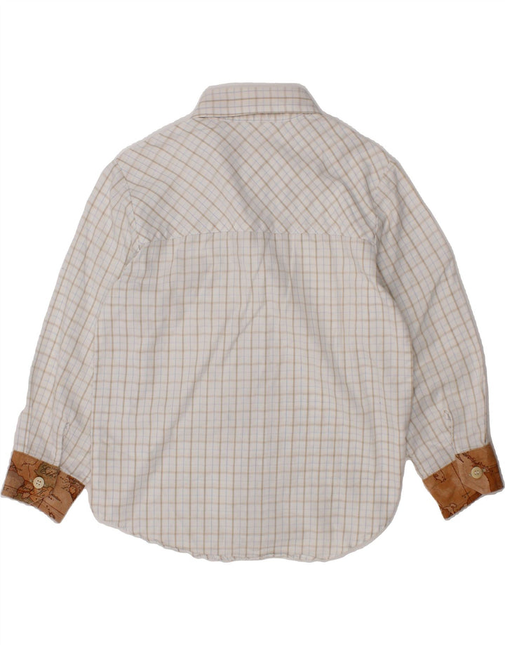 ALVIERO MARTINI Boys Shirt 2-3 Years White Check Cotton Vintage ALVIERO MARTINI and Second-Hand ALVIERO MARTINI from Messina Hembry 
