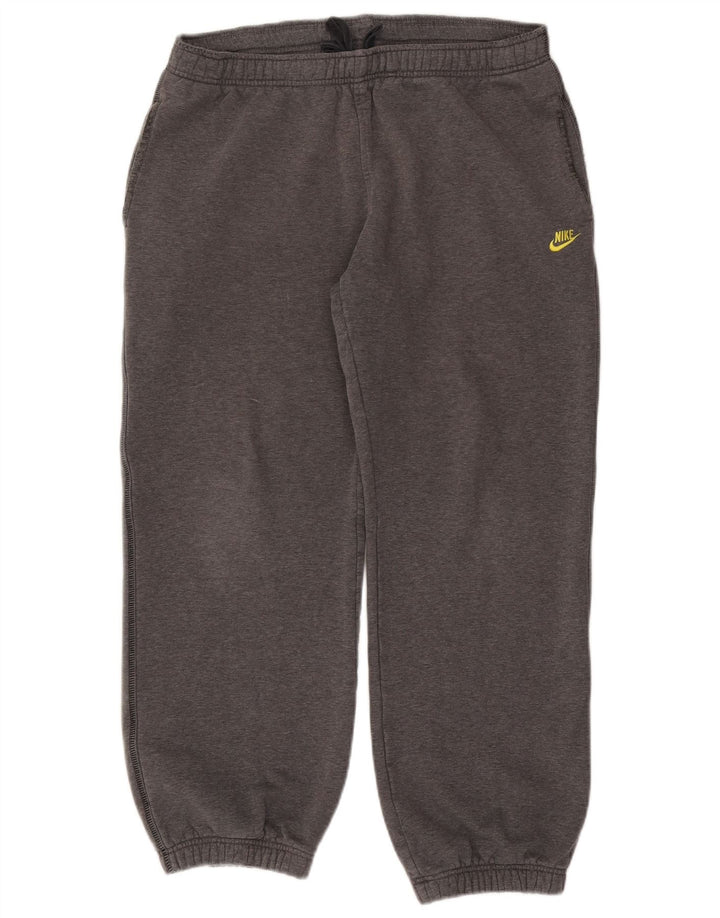 Calça de treino masculina Nike joggers cinza médio algodão