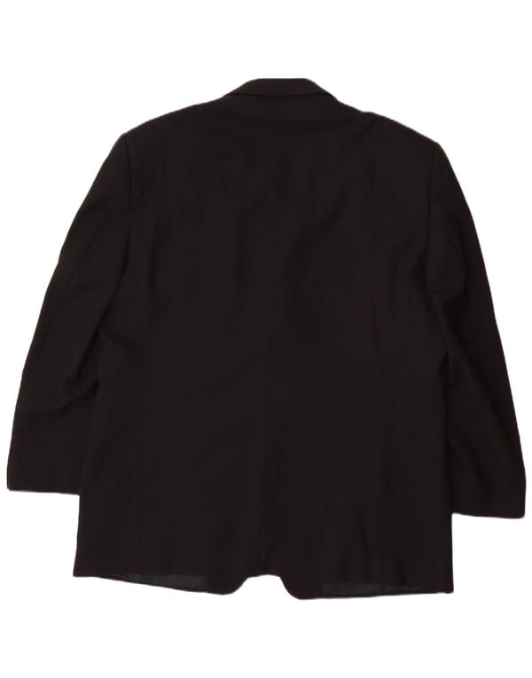 Jaqueta blazer masculina clássica de 3 botões VERSACE Reino Unido 42 XL azul marinho