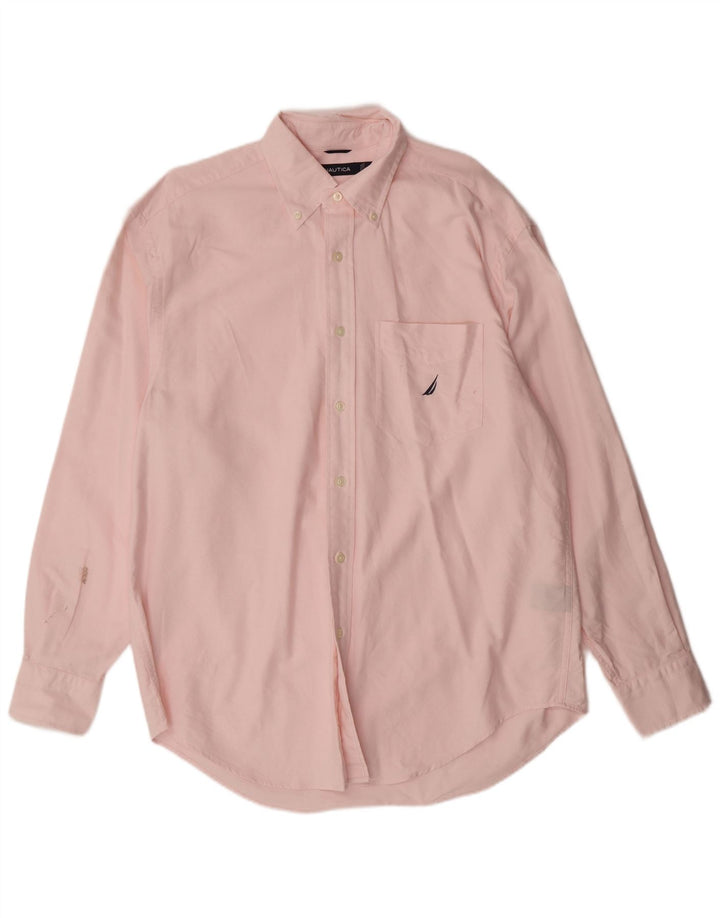Camisa masculina NAUTICA algodão rosa médio