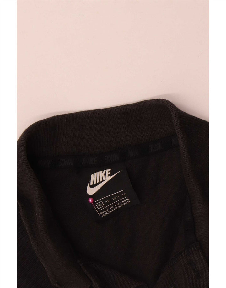 Camisa polo masculina Nike XS de algodão preto