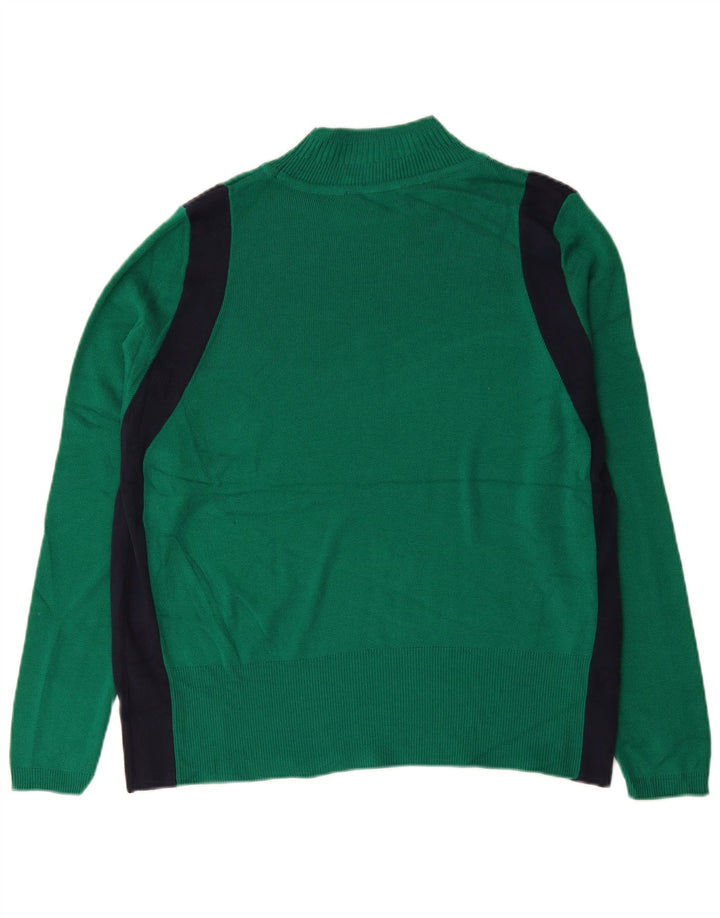 MARKS & SPENCER Womens Turtle Neck Jumper Sweater UK 22 3XL  Green