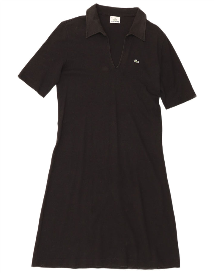 Vestido polo feminino Lacoste tamanho 44 grande algodão preto