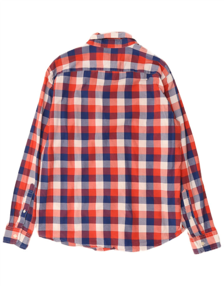 Camisa masculina Abercrombie & Fitch XL algodão guingão multicolorido