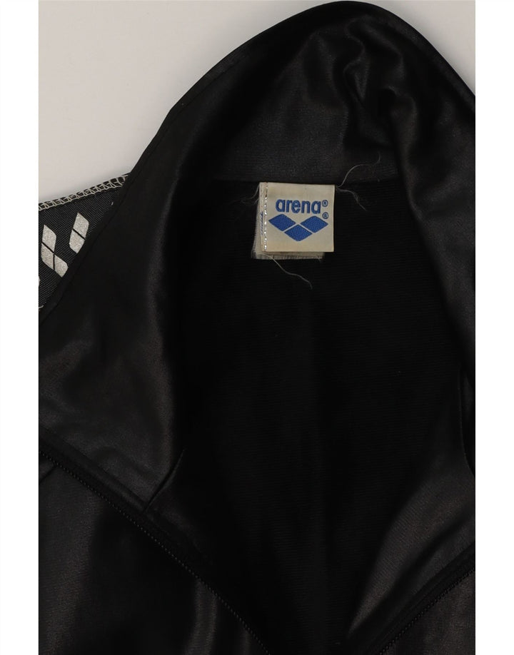 Arena Mens Graphic Tracksuit Top Jaqueta XL Poliéster Preto