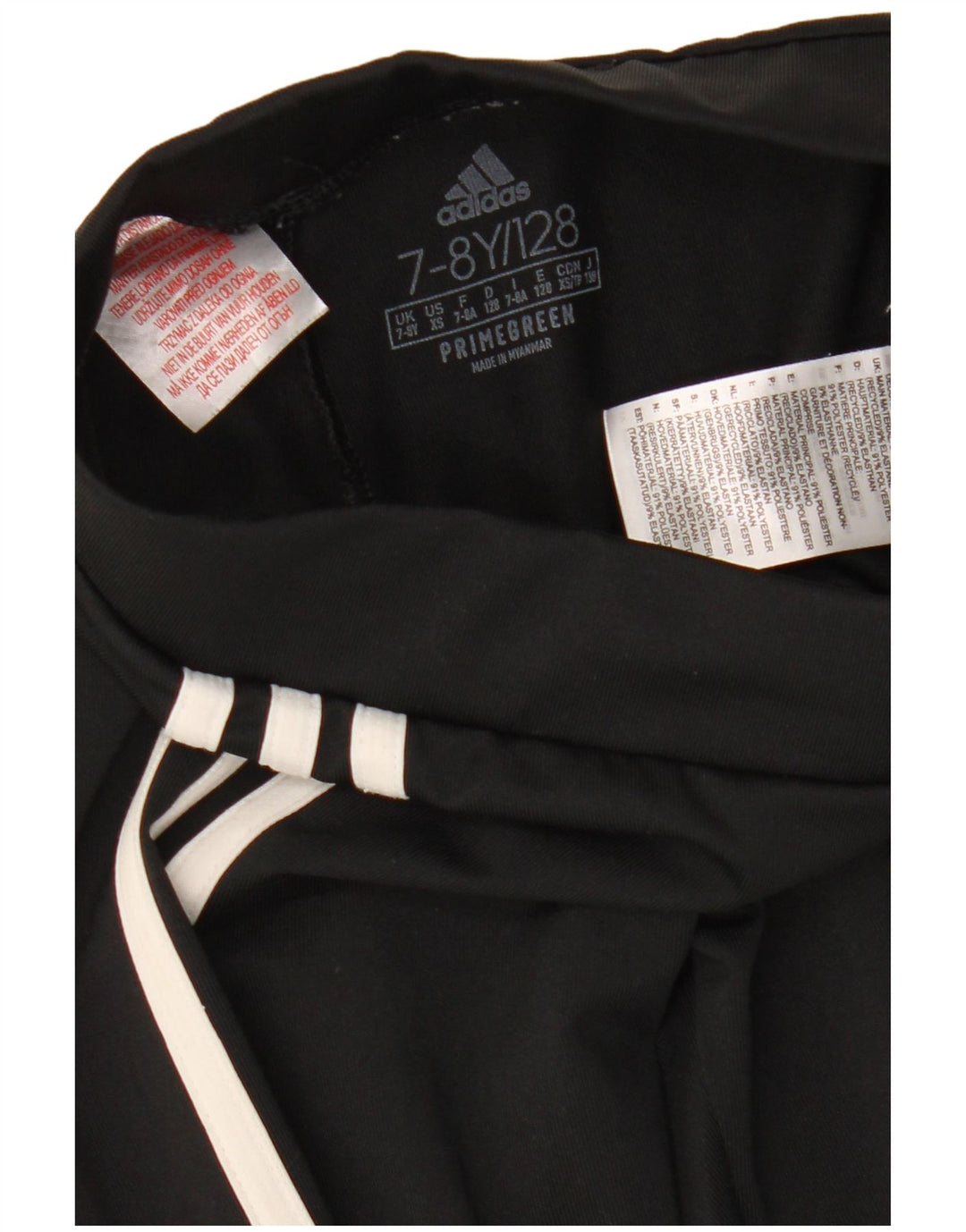 Leggings Adidas Aeroready para meninas 7-8 anos preto poliéster