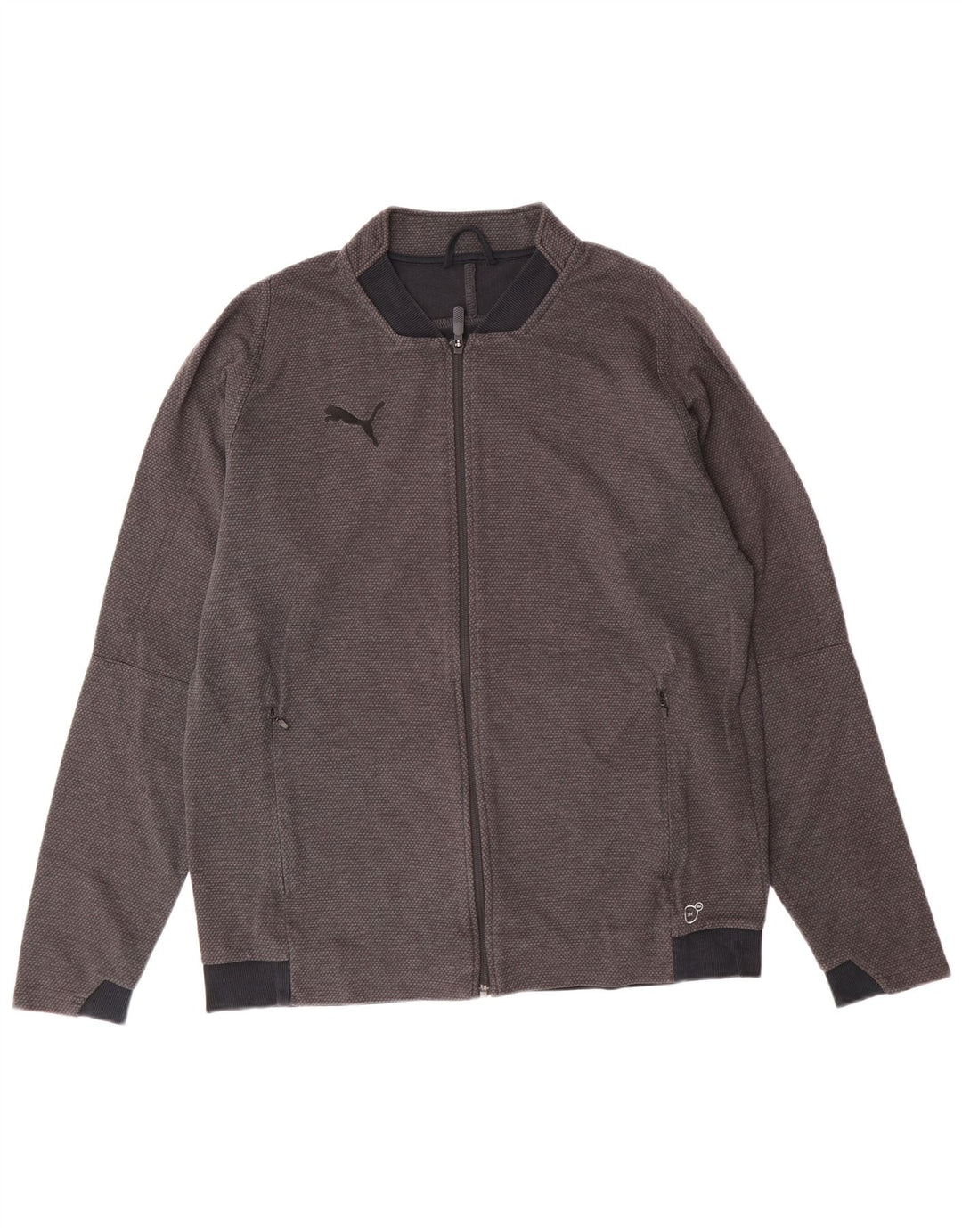 Puma Mens Tracksuit Top Jacket Grande Algodão Cinza