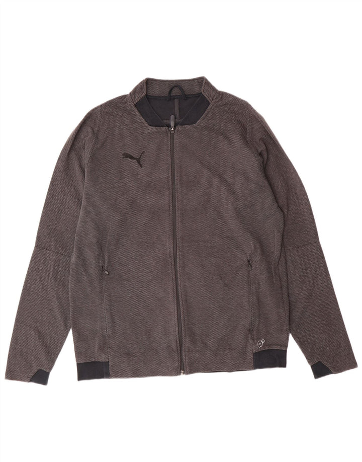 Puma Mens Tracksuit Top Jacket Grande Algodão Cinza