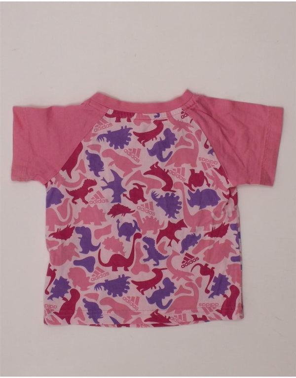 Camiseta ADIDAS Baby Girls Graphic 3-6 Meses Algodão Rosa
