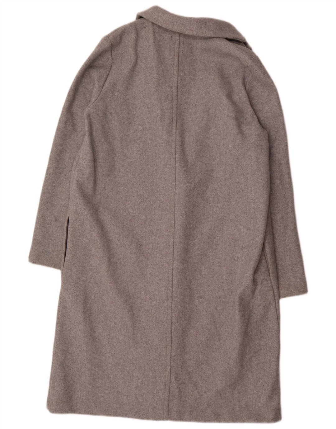 Sobretudo aberto feminino ZARA UK 18 XL cinza poliéster