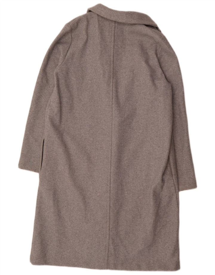 Sobretudo aberto feminino ZARA UK 18 XL cinza poliéster