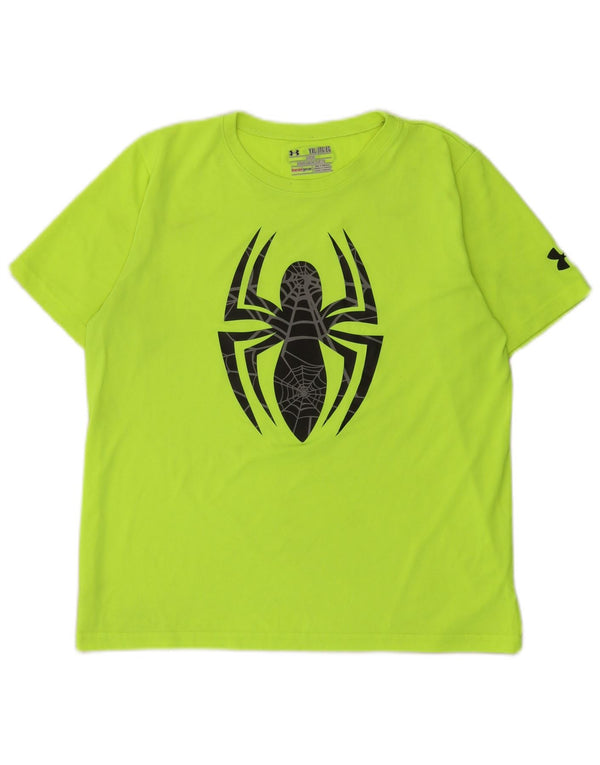 Camiseta Under Armour Boys Heat Gear Graphic Top 13-14 Anos XL Verde