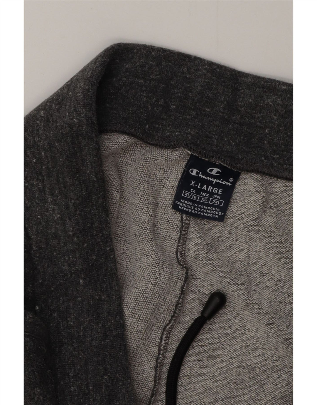 CHAMPION Calça feminina de treino gráfico Joggers UK 18 XL cinza manchado