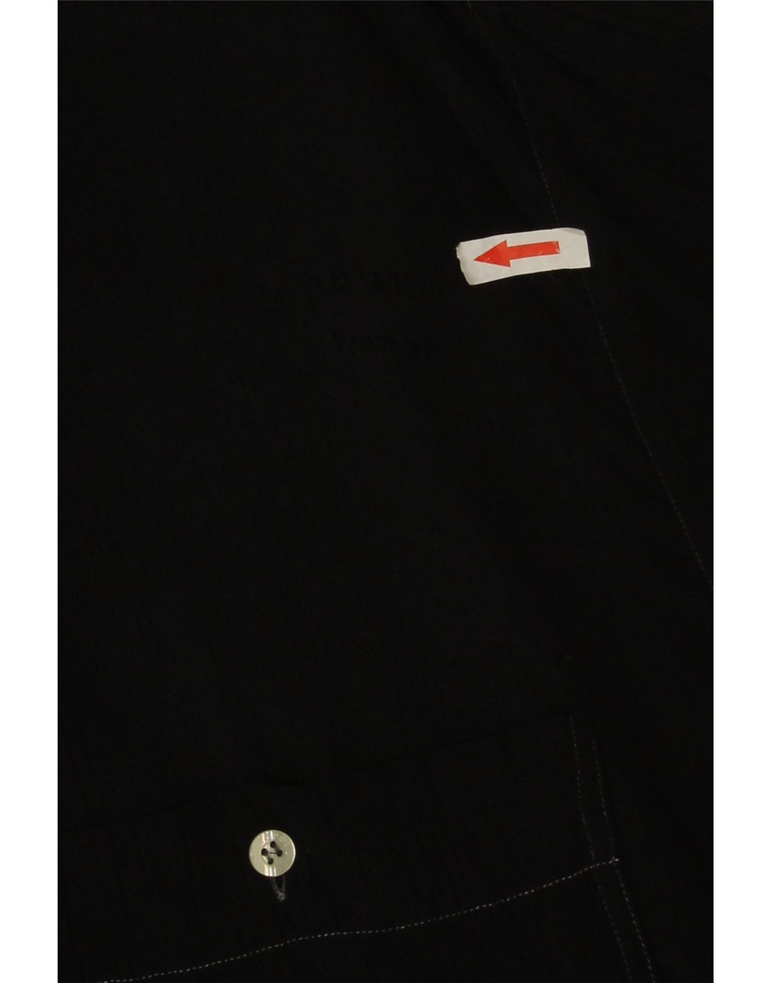 Cacharel Camisa masculina alta de manga curta XL preta