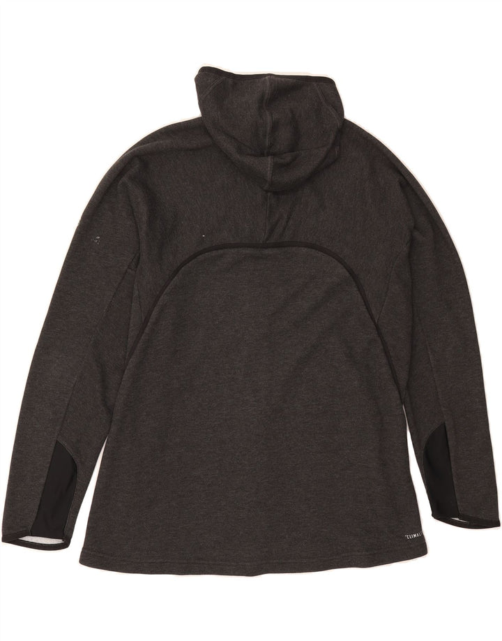 ADIDAS Mens Graphic Zip Hoodie Sweater Large Grey Polyester Vintage Adidas and Second-Hand Adidas from Messina Hembry 