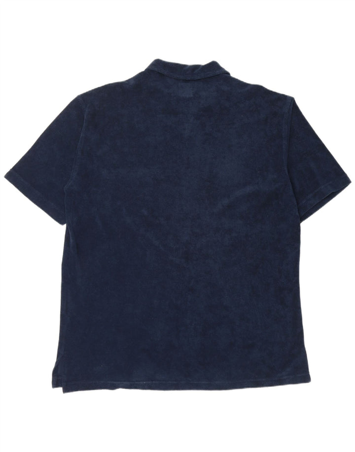 Camisa masculina de manga curta LEVI'S XL azul marinho algodão