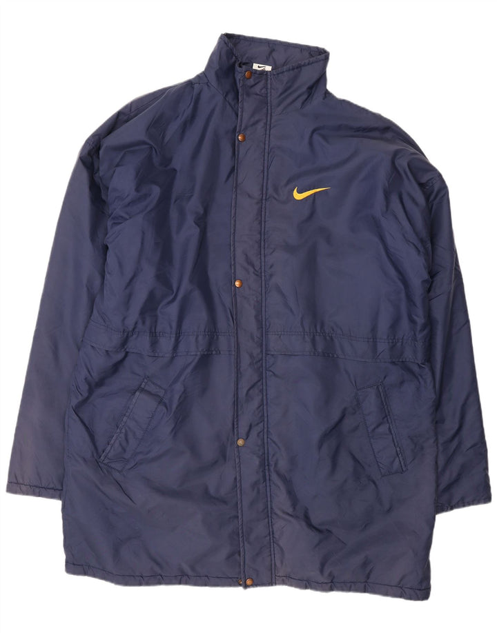 Casaco corta-vento Nike masculino gráfico UK 42 XL azul marinho