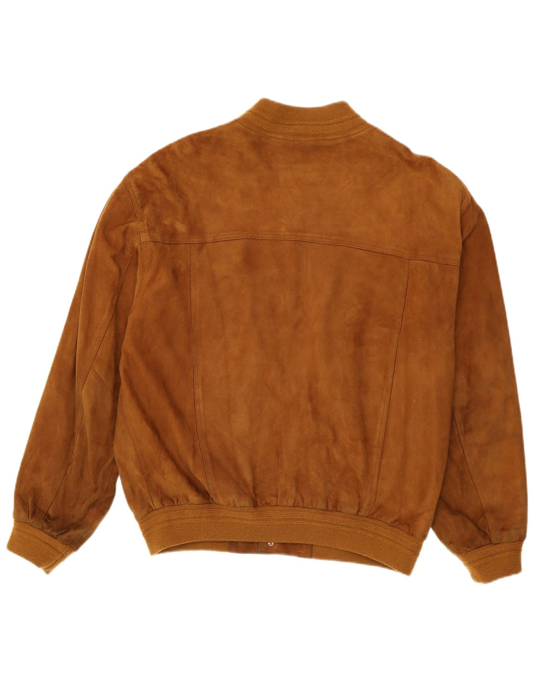 Jaqueta bomber masculina vintage de camurça IT 54 2XL couro marrom