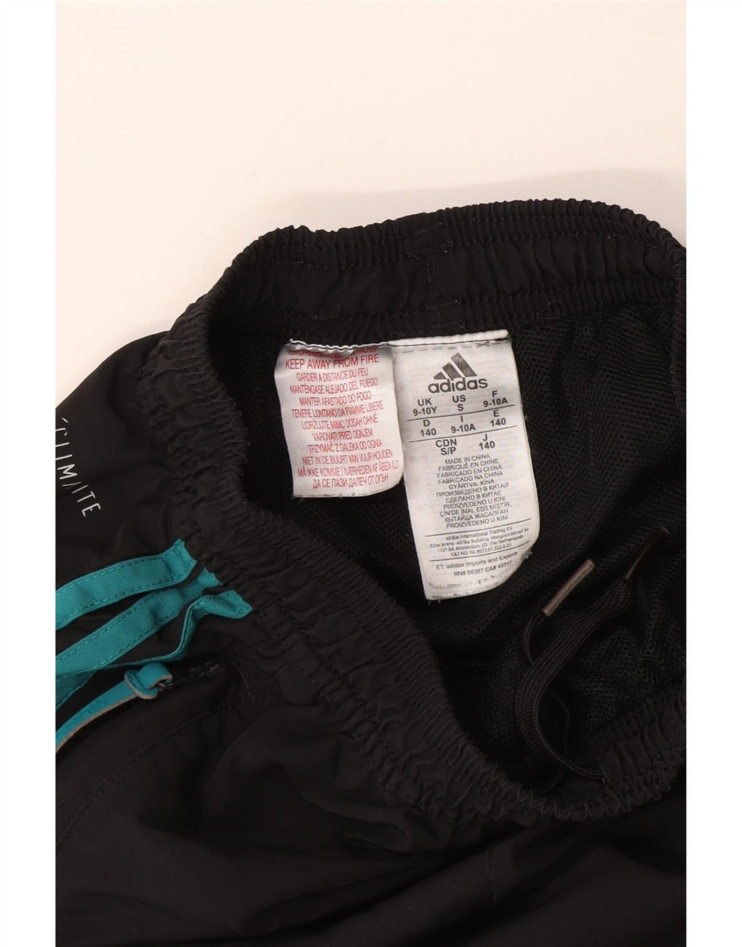 ADIDAS Boys Munster Rugby Graphic Calças de treino 9-10 anos pretas