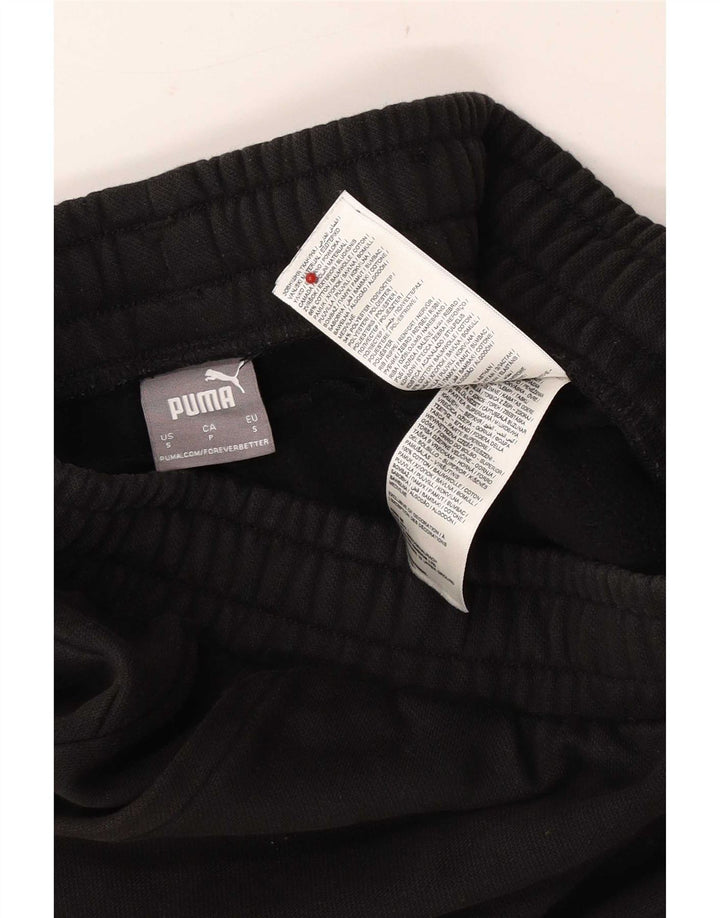 Calça de treino masculina Puma Joggers pequeno algodão preto