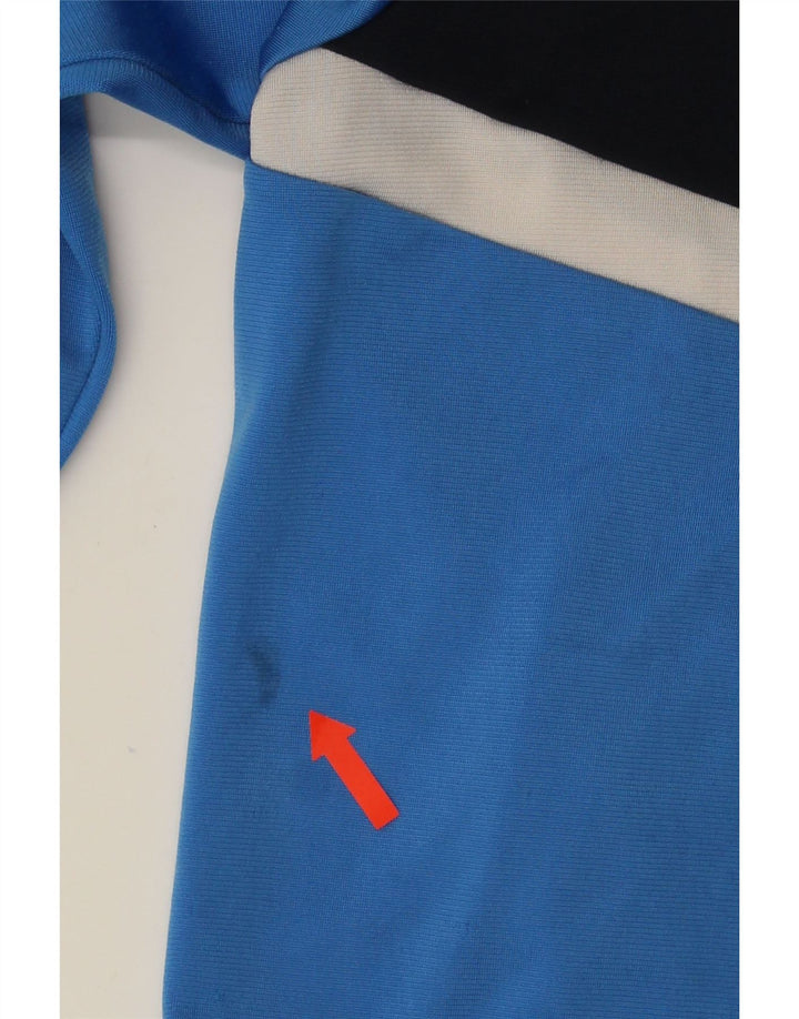 Jaqueta Adidas Meninos Treino Top 11-12 Anos Azul Colorblock Poliéster