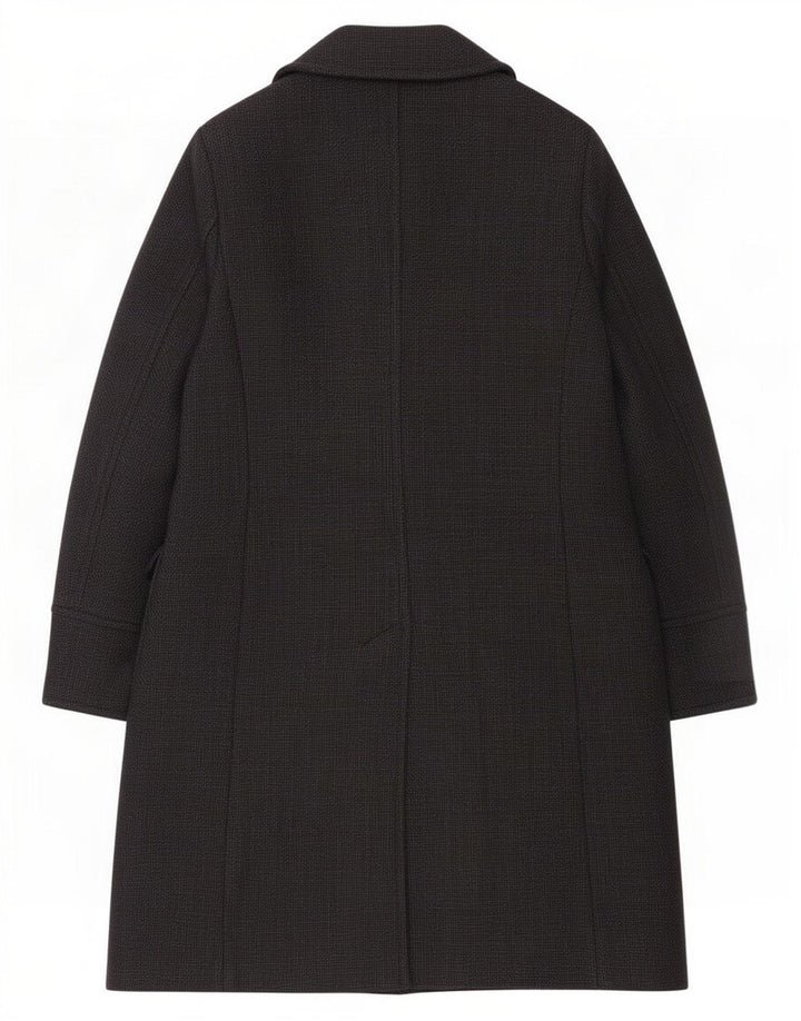 Sobretudo feminino Marella UK 16 grande lã azul marinho