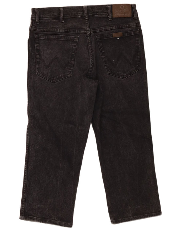 Wrangler Masculino Capri Regular Fit Jeans Reto W34 L22 Algodão Preto
