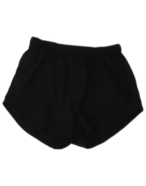 Shorts esportivos femininos Nike Loose Fit UK 10 pequenos esportes pretos de poliéster