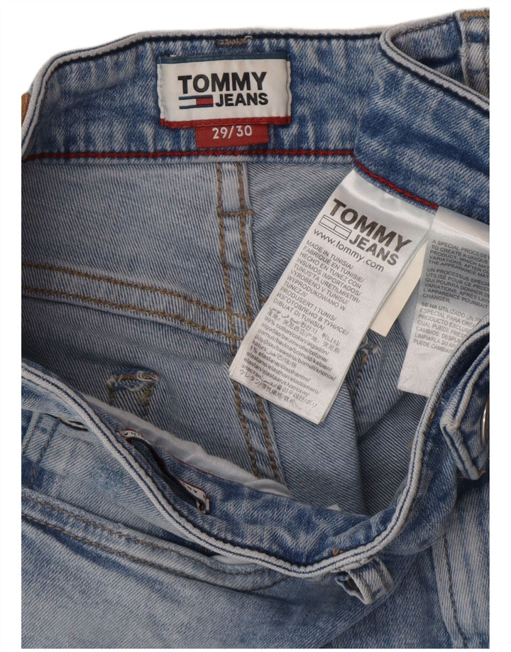 TOMMY HILFIGER Masculino Slim Jeans W29 L30 Azul Algodão