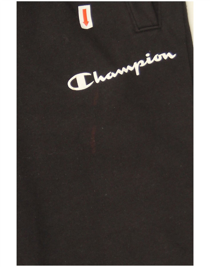 Calça de treino masculina Champion Joggers pequeno algodão preto
