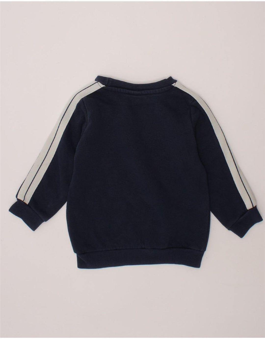 ELLESSE Boys Sweatshirt Jumper 2-3 Years Navy Blue Colourblock Cotton Vintage Ellesse and Second-Hand Ellesse from Messina Hembry 