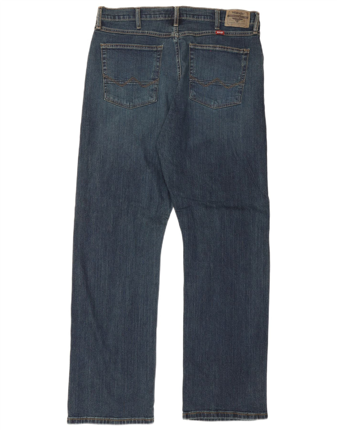 Wrangler Masculino Relaxado Fit Bootcut Jeans W36 L32 Azul Marinho Algodão